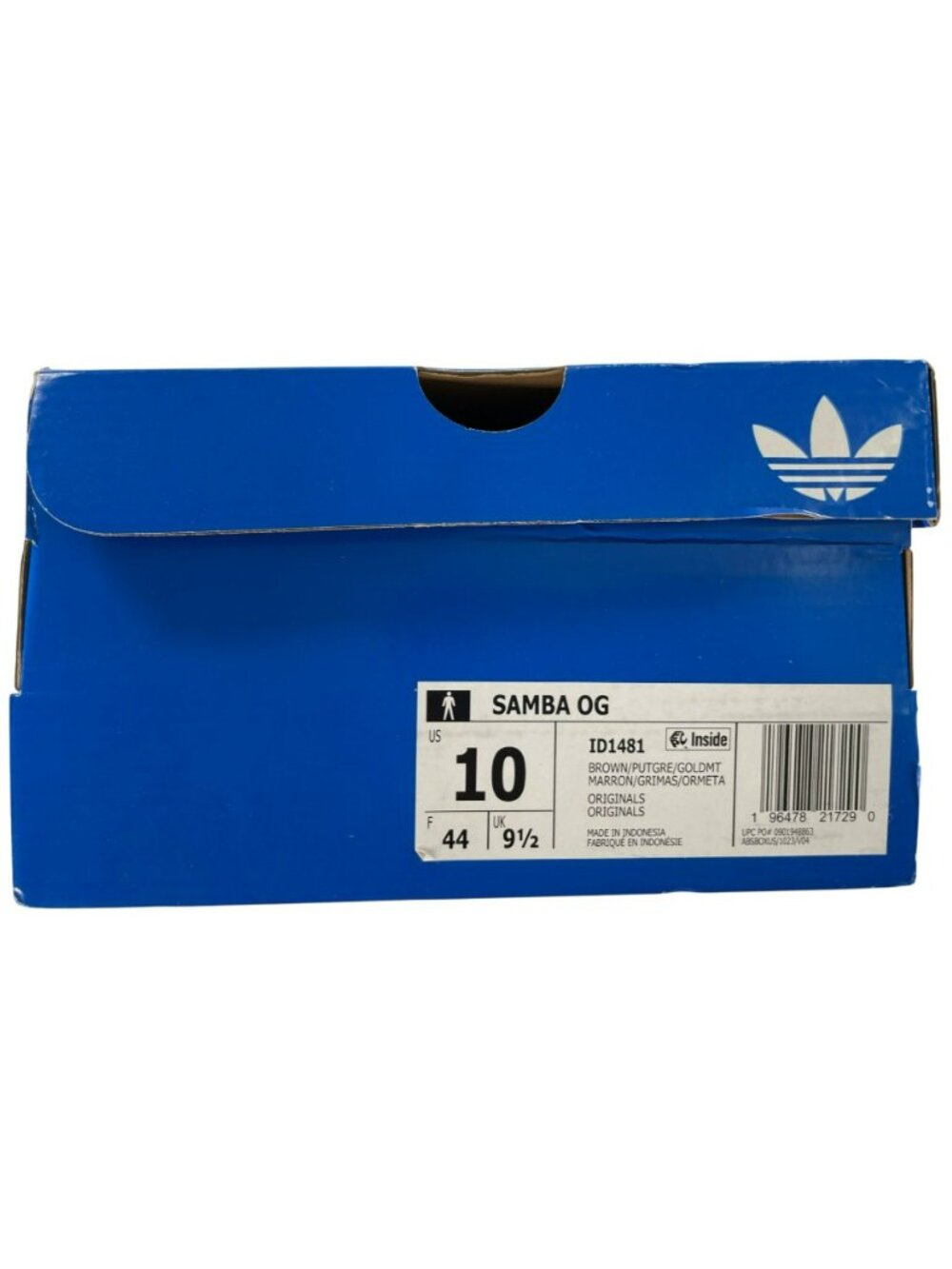 Adidas Samba OG Brown/Putty Leather Athletic Casual Sneakers Men's Size 10 NEW - Picture 10 of 11
